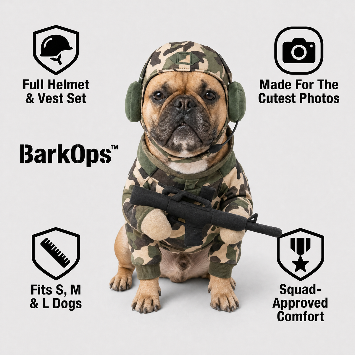 BarkOps™ - Military Dog Outfit